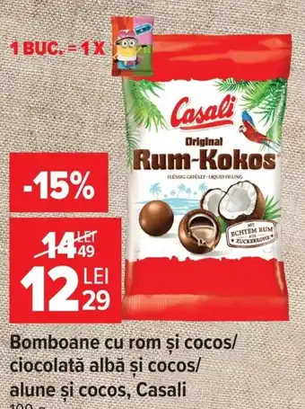 Casali bomboane cu rom si cocos