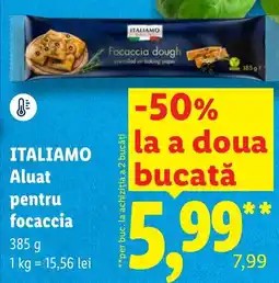 Lidl Italiamo focaccia dough Ofertă