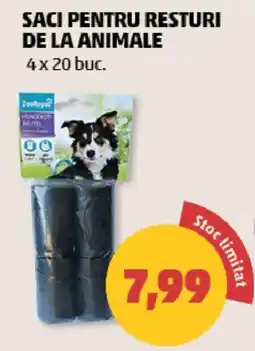 Penny ZooRoyal saci pentru resturi de la animale Ofertă