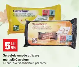 Carrefour Șervețele umede utilizare multiplă Carrefour Ofertă