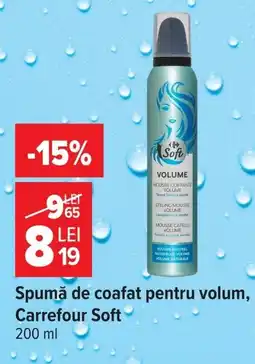 Carrefour Carrefour Soft spumă de coafat pentru volum Ofertă