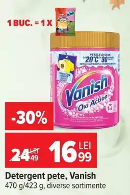 Carrefour Detergent pete, Vanish Ofertă