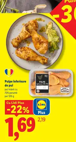 Lidl Lidl Plus Pulpe inferioare de pui Ofertă