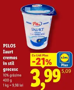 Lidl Pilos Iaurt cremos în stil grecesc Ofertă
