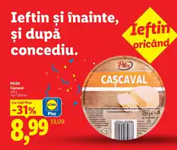 Lidl Pilos Cașcaval Ofertă