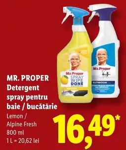 Lidl Mr. Proper detergent spray pentru baie / bucătărie Ofertă