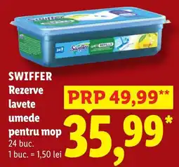 Lidl Swiffer rezerve lavete umede pentru mop Ofertă