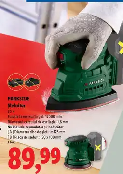 Lidl Parkside șlefuitor Ofertă