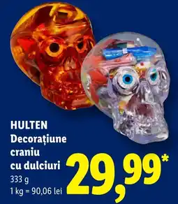 Lidl Hulten Decoratiiune craniu cu dulciuri Ofertă