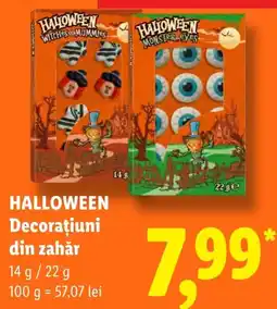 Lidl Halloween Decoratiuni din zahar Ofertă