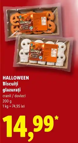 Lidl Halloween biscuiți glazurați Ofertă