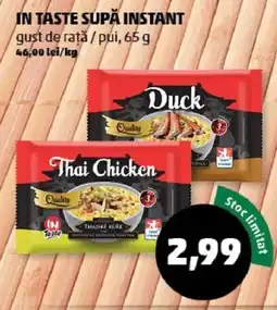 Penny In Taste supă instant gust de rață / pui Ofertă