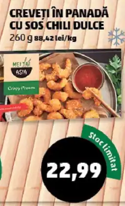 Penny Mei Tai Asia creveți în panadă cu sos chili dulce Ofertă