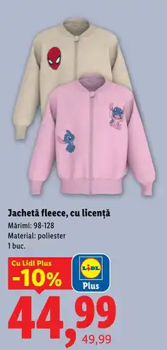Lidl Lidl Jachetă fleece, cu licență Ofertă