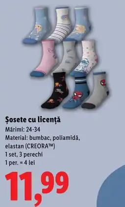 Lidl Șosete cu licență Ofertă