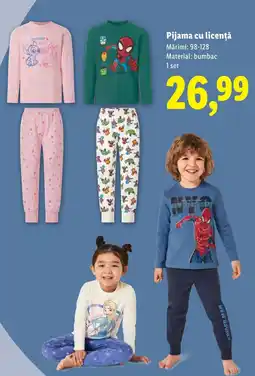 Lidl Pijama cu licență Ofertă