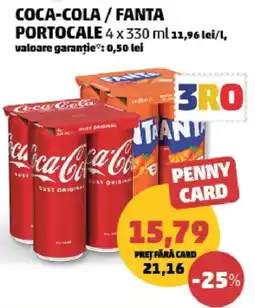 Penny Coca-Cola / Fanta Portocale Ofertă