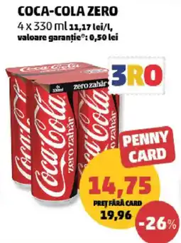 Penny Coca-Cola Zero Ofertă