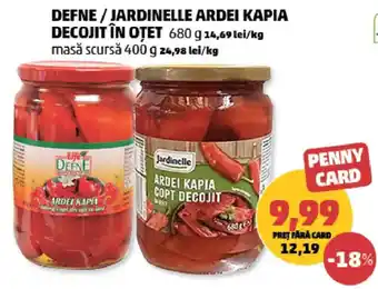 Defne ardei kapia decojit în oțet