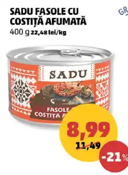 Penny Sadu fasole cu costiță afumată Ofertă