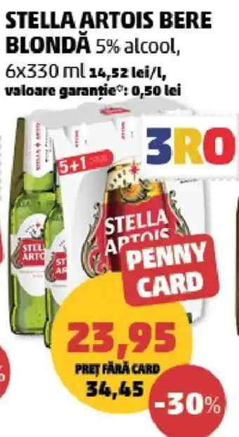 Penny Stella Artois bere blondă Ofertă