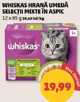 Penny Whiskas hrană umedă selectii mixte în aspic Ofertă