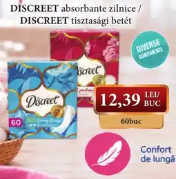 CBA Discreet absorbante zilnice / Discreet tisztasági betét Ofertă