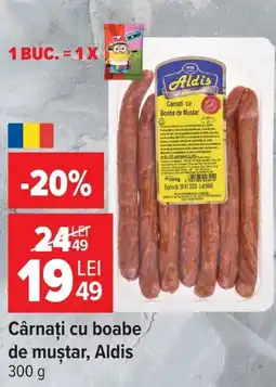 Carrefour Cârnați cu boabe de muștar Ofertă