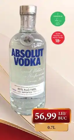 CBA Absolut Vodka Ofertă