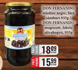 CBA don fernando măsline negre, fără sâmburi Ofertă