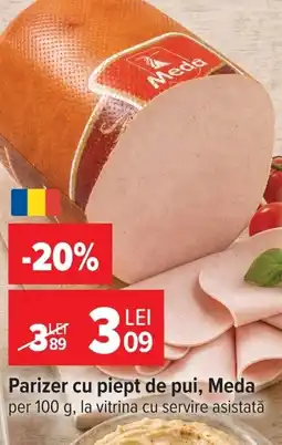 Carrefour Market Meda Parizer cu piept de pui Ofertă