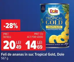 Carrefour Dole feli de ananas Ofertă