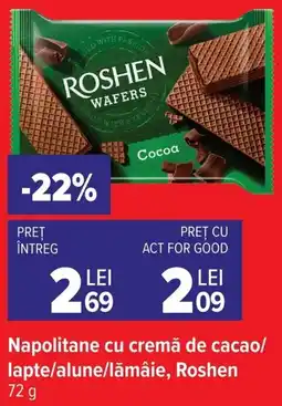 Carrefour Roshen wafers Ofertă