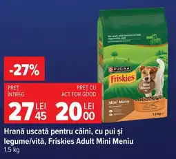 Carrefour Friskies hrană uscată pentru câini Ofertă