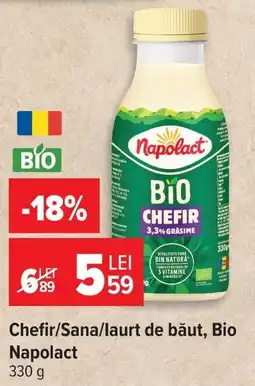 Carrefour Chefir/Sana/laurt de băut, Bio Napolact Ofertă