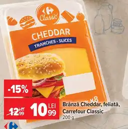 Carrefour Carrefour Classic brânză cheddar Ofertă
