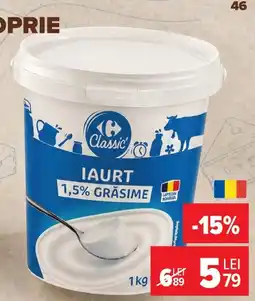 Carrefour Classic iaurt Ofertă