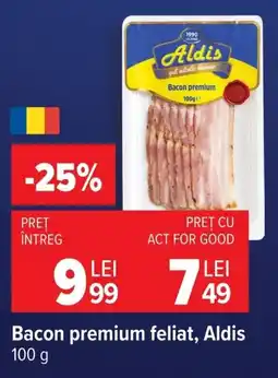 Carrefour Bacon premium feliat Ofertă