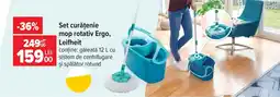 Carrefour Leifheit set curățenie mop rotativ Ergo Ofertă