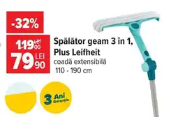 Carrefour Plus Leifheit Spălător geam 3 în 1 Ofertă