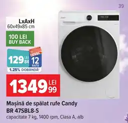 Carrefour Candy mașină de spălat rufe Ofertă