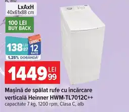 Carrefour Heinner mașină de spălat rufe Ofertă
