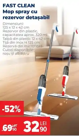 Carrefour Fast clean mop spray cu rezervor detașabil Ofertă