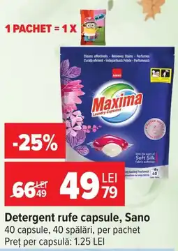 Carrefour Maxima detergent rufe capsule Ofertă