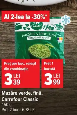 Carrefour Market Mazăre verde, fină, Carrefour Classic Ofertă