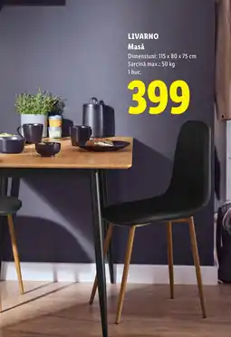 Lidl Livarno masă Ofertă