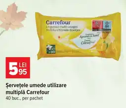 Carrefour Market Carrefour șervețele umede utilizare multiplă Ofertă