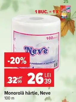 Carrefour Neve monorolă hârtie Ofertă