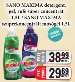CBA Sano Maxima detergent, gel, rufe super concentrat Ofertă