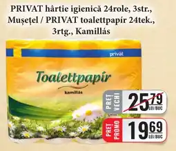 CBA Privat toalettpapir kamillăs Ofertă